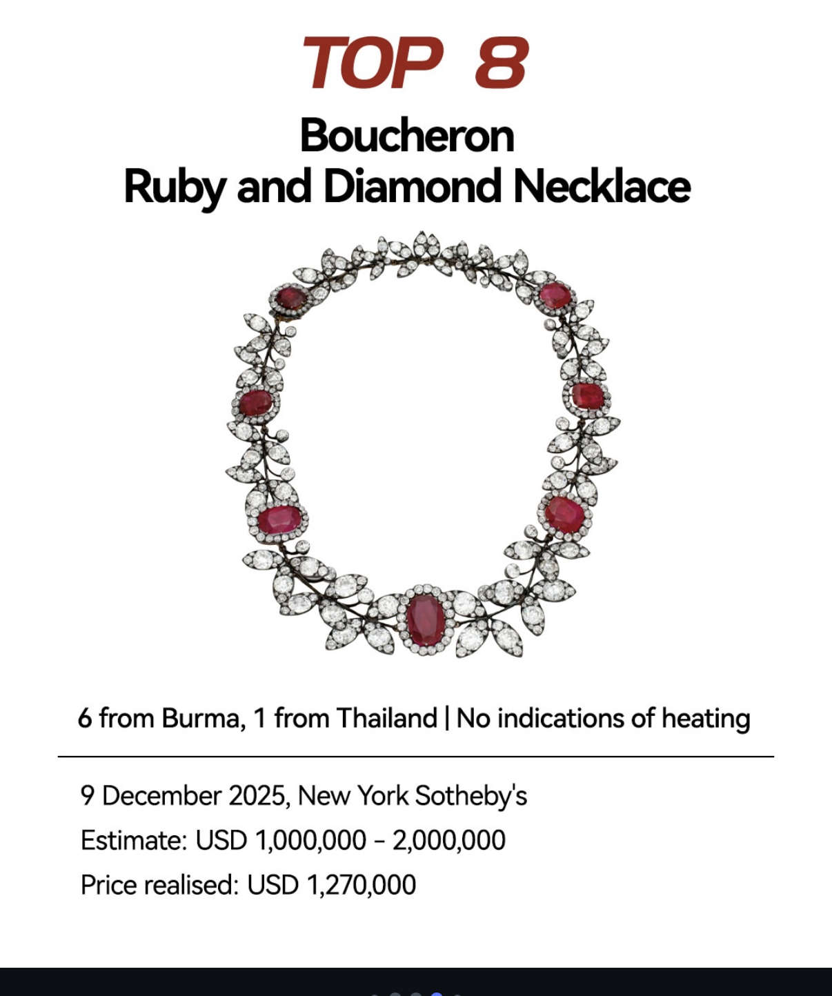 #8 – Boucheron Ruby and Diamond Necklace